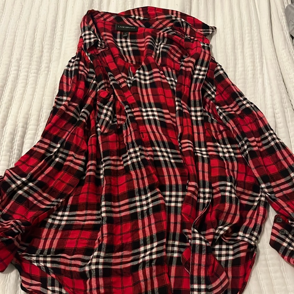 Lane Bryant Plaid Flannel size 16